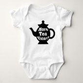 Teapot, nog meer thee Vicar? - Zwart-wit Romper (Voorkant)