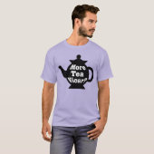 Teapot, nog meer thee Vicar? - Zwart-wit T-shirt (Voorkant volledig)