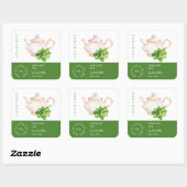 Teapot Oregano Tea Label (Vel)