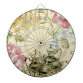 Teapot Paris Tea Party Dartbord (Voorkant)