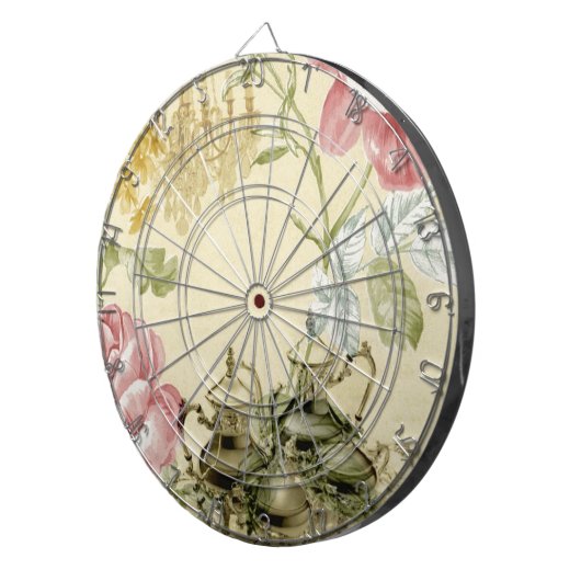 Teapot Paris Tea Party Dartbord (Voorkant Rechts)