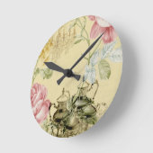 Teapot Paris Tea Party Ronde Klok (Hoek)