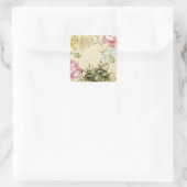 Teapot Paris Tea Party Vierkante Sticker (Tas)