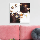 Teapot Party Canvas Afdruk (Insitu (Woonkamer))