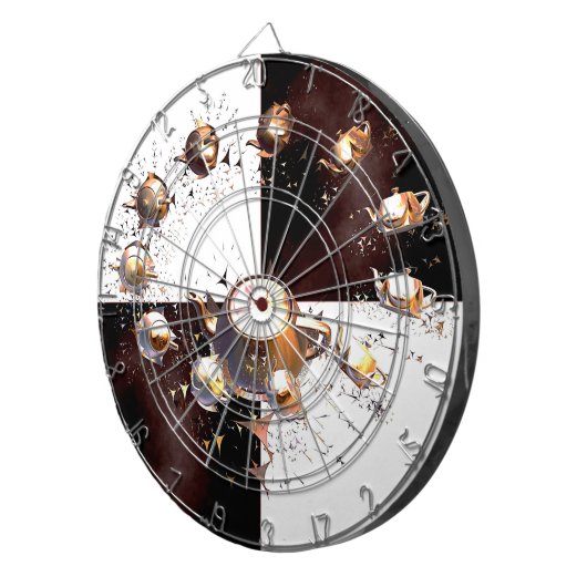 Teapot Party Dartbord (Voorkant Rechts)