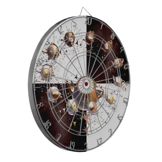 Teapot Party Dartbord (Voorkant Links)