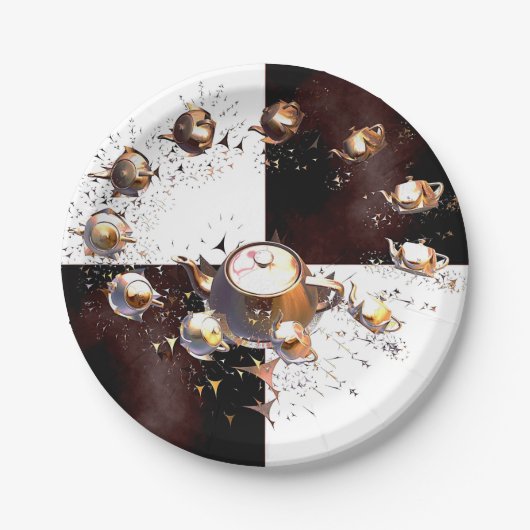 Teapot Party Papieren Bordje (Voorkant)