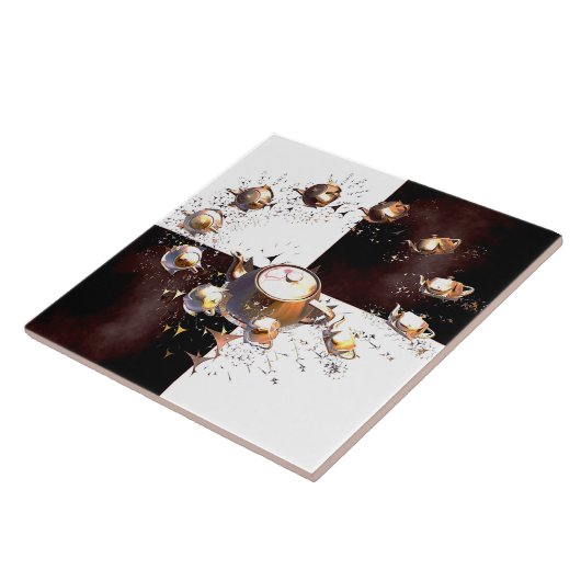 Teapot Party Tegeltje (Zijkant)