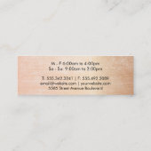 Teapot Pour | Metaalstructuur Mini Visitekaartje (Achterkant)