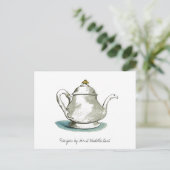 Teapot Recipe Card Briefkaart (Staand voorkant)