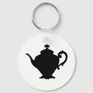 Teapot Silhouette Sleutelhanger