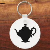 Teapot Silhouette Sleutelhanger (Voorkant)