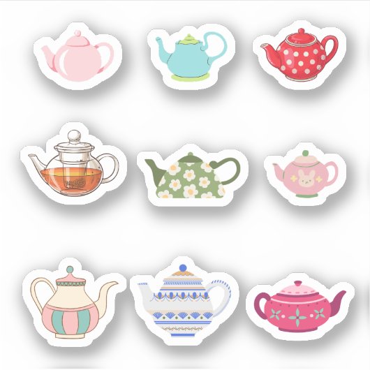 Teapot Stickers (Voorkant)