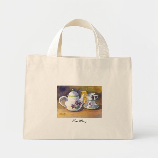 Teapot Tea Bag Mini Tote Bag (Voorkant)