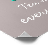 Teapot tea maakt alles beter om te citeren poster (Hoek)