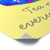 Teapot tea maakt alles beter om te citeren poster (Hoek)