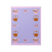 Teapot, Teacup en Teakettle Notitieblok (Linkerzijde)