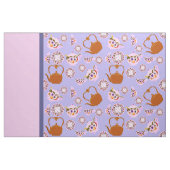 Teapot Teacup Teakettle fabric Stof (Fat Quarter)