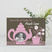 Teapot verjaardagsfoto kaart (Staand voorkant)