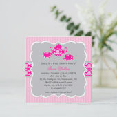 Teapot Vrijgezellenfeest (roze/grijs) Kaart (Staand voorkant)