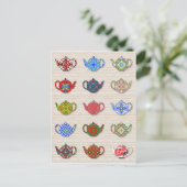 Teapots Briefkaart (Staand voorkant)