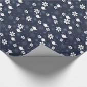 Teapots en Flowers Cadeaupapier (Hoek)