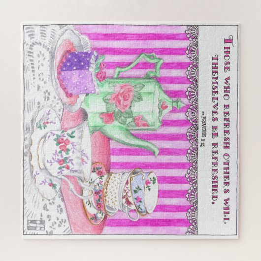 Teapots Inspirerend Legpuzzel (Horizontaal)