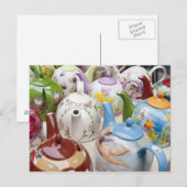 Teapots te koop in Leipzig, Duitsland Briefkaart (Voorkant / Achterkant)
