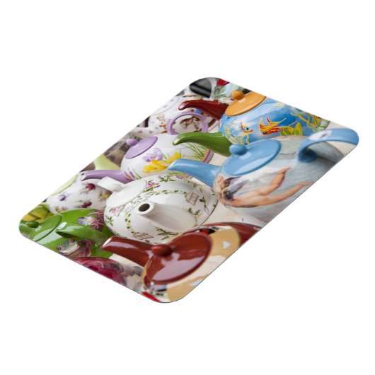 Teapots te koop in Leipzig, Duitsland Magneet (Linkerzijde)