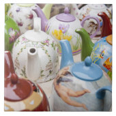 Teapots te koop in Leipzig, Duitsland Tegeltje (Voorkant)