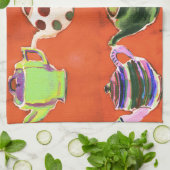 Teapots Tea Towel Theedoek (Gevouwen)