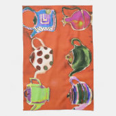 Teapots Tea Towel Theedoek (Verticaal)
