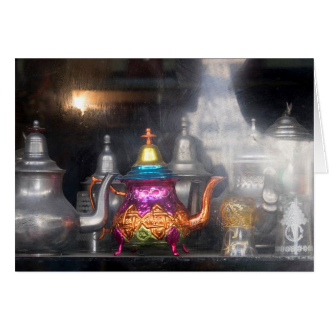 Teapots voor verkoop op de markt (Voorkant Horizontaal)
