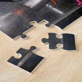 Teapots voor verkoop op de markt legpuzzel (Zijkant)