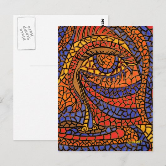 Tear Abstract Art Postcard Briefkaart (Voorkant / Achterkant)