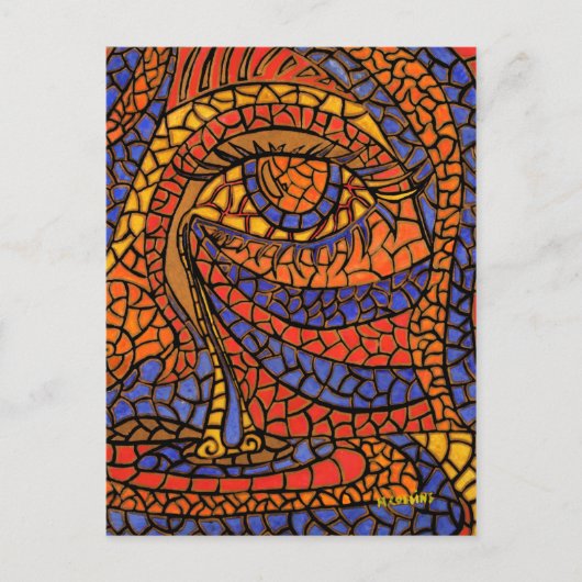 Tear Abstract Art Postcard Briefkaart (Voorkant)