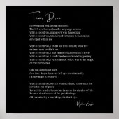 Tear Drop Awakening Third Eye Poem poster (Voorkant)