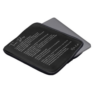 Tear Drop Awakening Third Eye Poem poster Laptop Sleeve