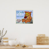 TEAR in een goed boek! Poster (Keuken)