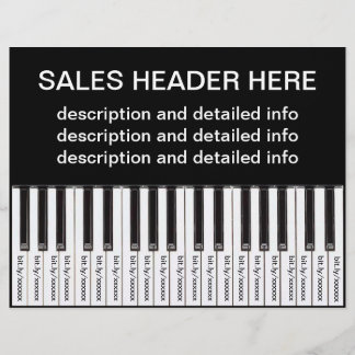 Tear-Off Advertising Flyer Personalized Keyboard