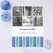 Tear Off Flyer Puppy verkopen blauw groen (Enkel)