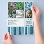 Tear Off Flyer vierkante afbeeldingen Tuinieren (Hand)