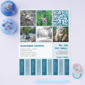 Tear Off Flyer vierkante afbeeldingen Tuinieren (Enkel)