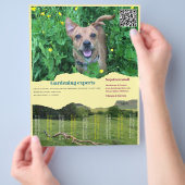 Tear Off Flyer vierkante afbeeldingen Tuinieren (Hand)