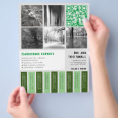 Tear Off Flyer vierkante afbeeldingen Tuinieren (Hand)