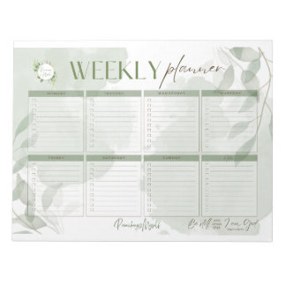 Tear Off Notitieblok Weekplanner