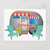 Teardrop Caravan Camper Thunder_Cove Briefkaart (Voorkant)