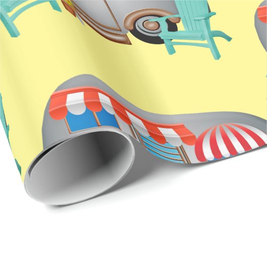 Teardrop Caravan Camper Thunder_Cove Cadeaupapier (Rol Hoek)