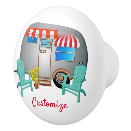 Teardrop Caravan Camper Thunder_Cove  Keramische Knop (Rechts)