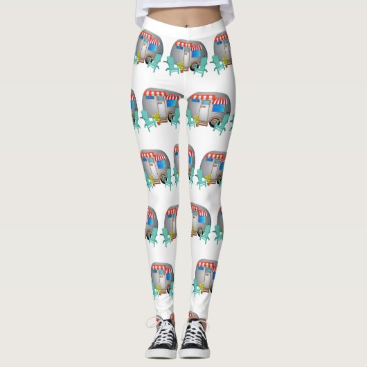 Teardrop Caravan Camper Thunder_Cove Leggings (Voorkant)